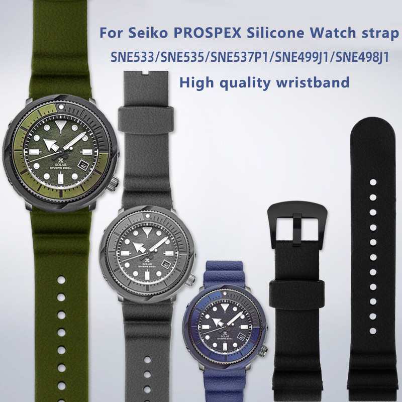 Seiko Watch Prospex - Para seiko prospex sne533/sne535/sne537p1 resina silicone