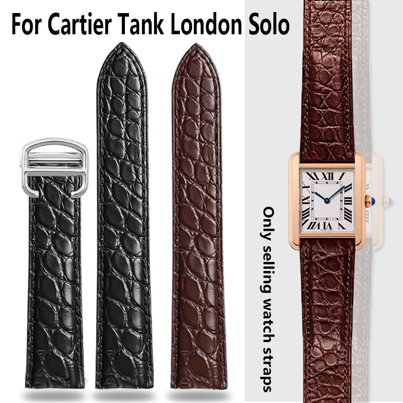 Cartier Watch Tank - Pulseira de crocodilo 16 18 20