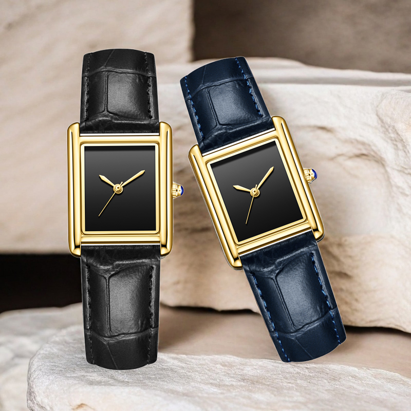 Cartier Watch Tank - Tanque quadrado marca de luxo relógios