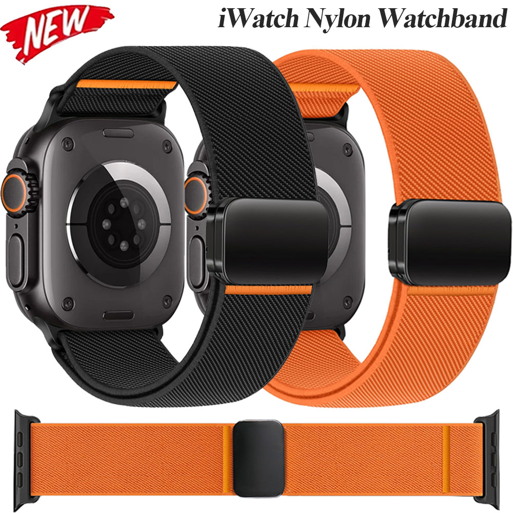 Milanese Loop Magnetic - Pulseira de nylon para apple watch
