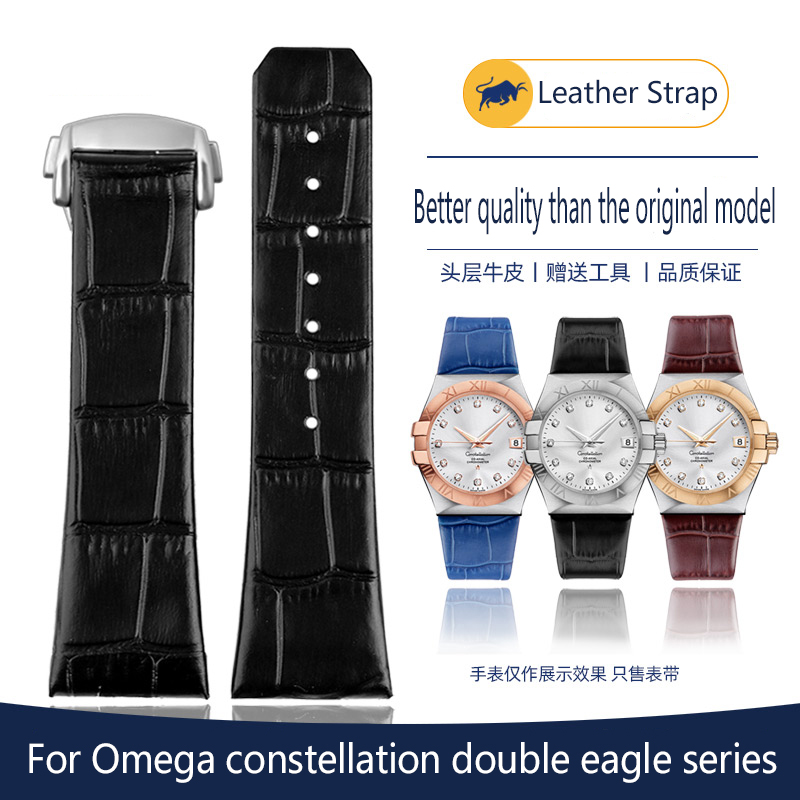 Omega Watch Constellation - Pulseira de relógio azul impermeável para