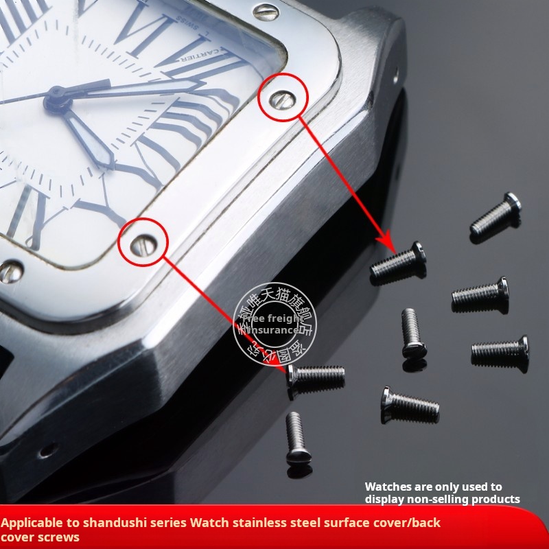 Cartier Watch Tank - Parafuso de aço inoxidável para homens
