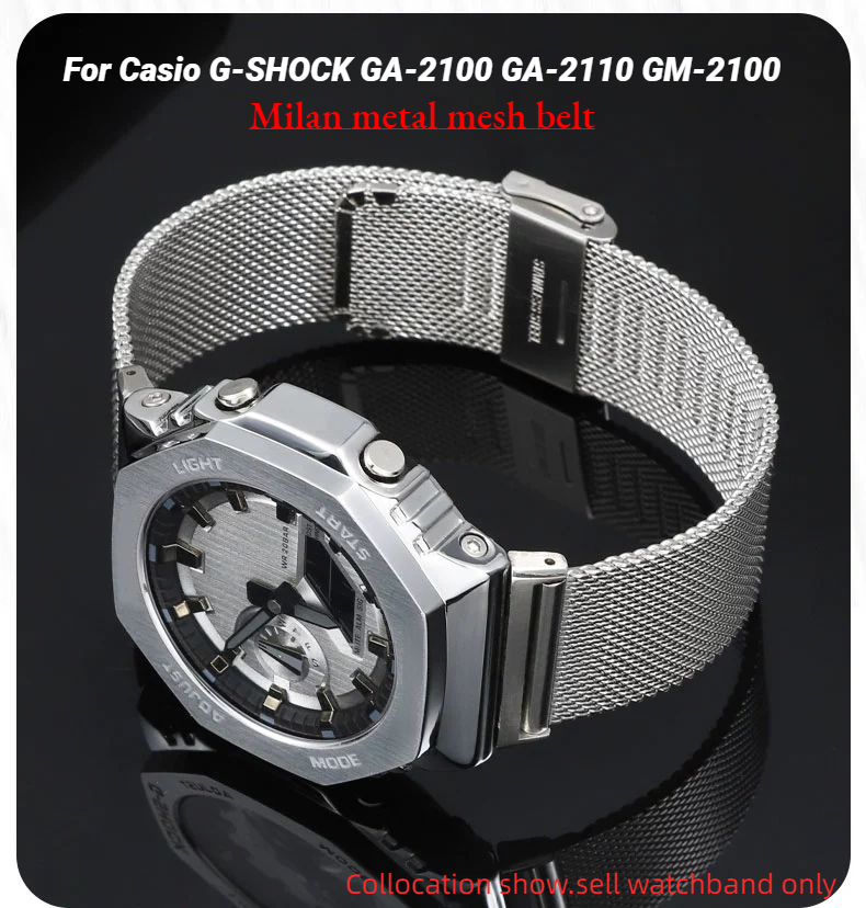 Casio Watch G-Shock Dw-5600 - Milan cinto de malha de metal