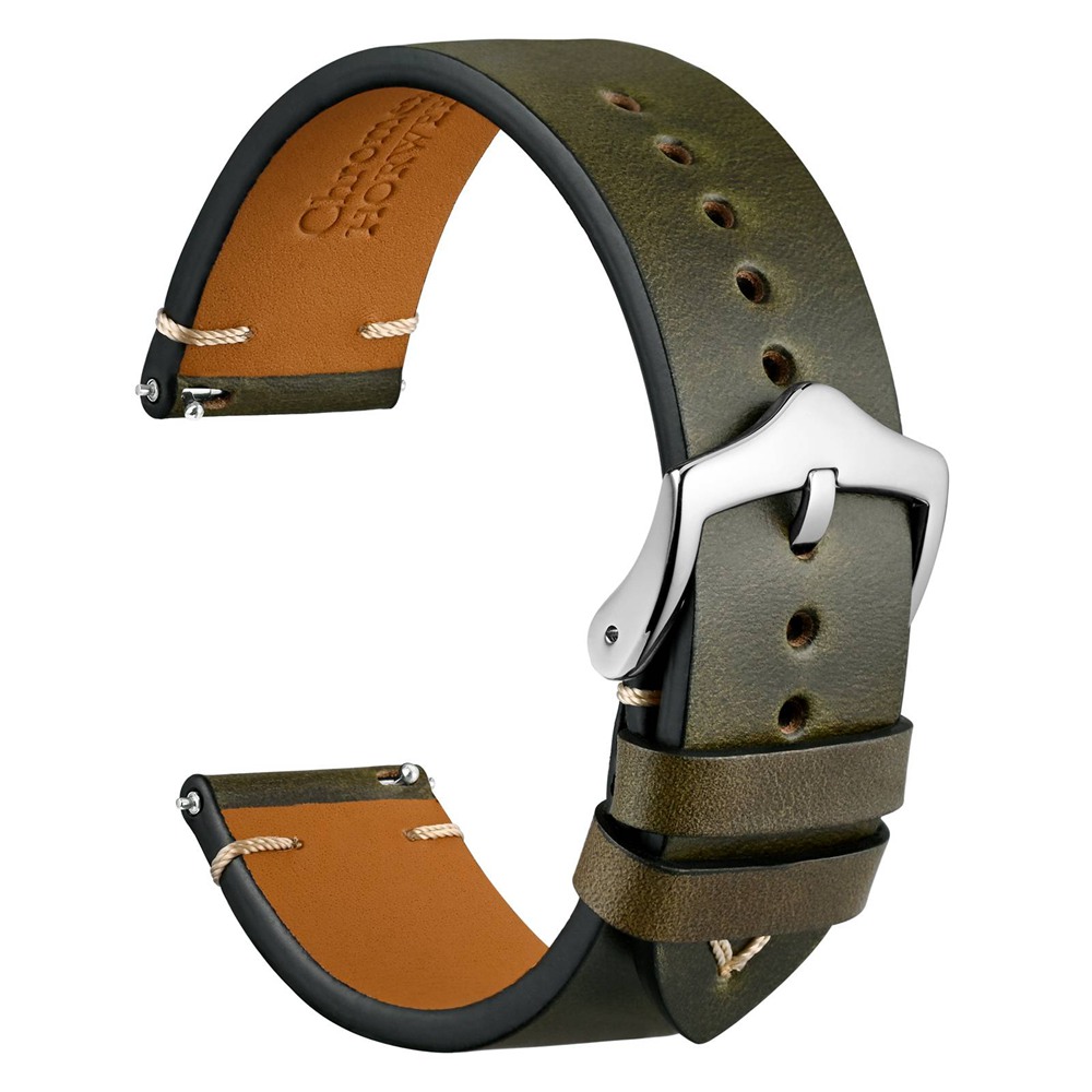 Leather Strap Quick Release - WOCCI-Pulseiras de Relógio Cera Óleo de
