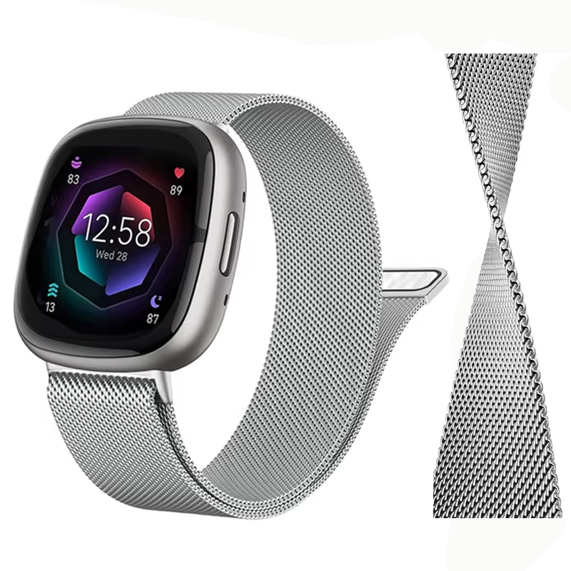 Milanese Loop Magnetic - Pulseira de laço milanês para Fitbit
