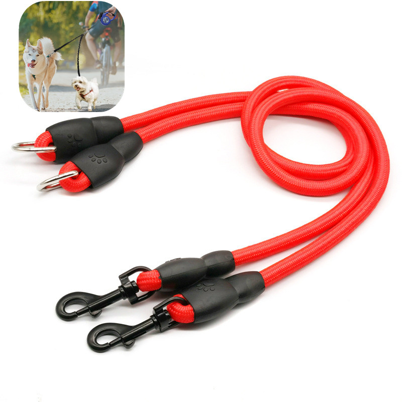 Cão trela dupla trela para cãe - Leather Strap Quick Release avaliação e preço