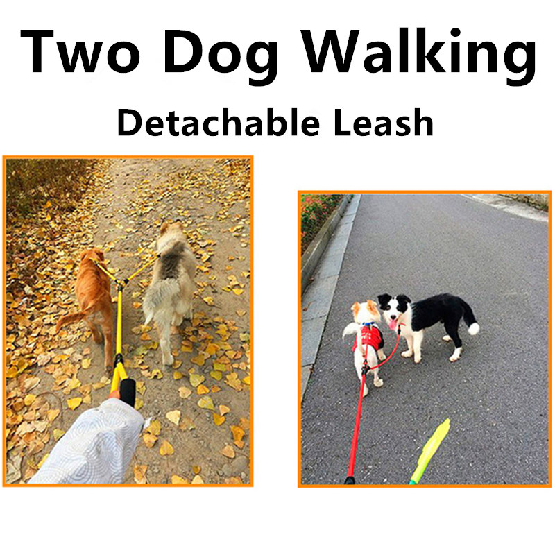 Cão trela dupla trela para cãe - Leather Strap Quick Release avaliação e preço