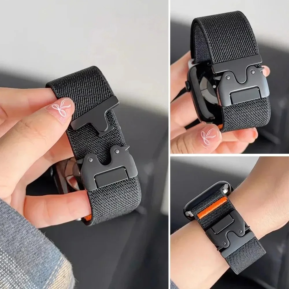 Pulseira de Nylon Elástica com - Parachute Strap Elastic avaliação e preço