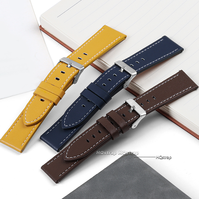 Pulseiras de couro de bezerro  - Leather Strap Quick Release avaliação e preço