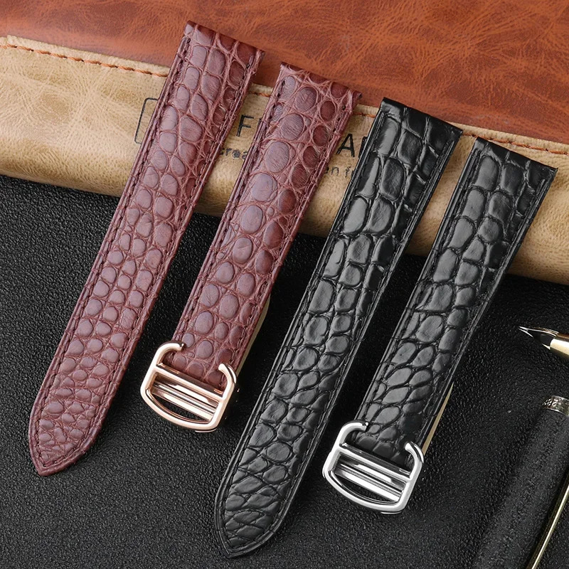 Pulseira de crocodilo 16 18 20 - Cartier Watch Tank avaliação e preço