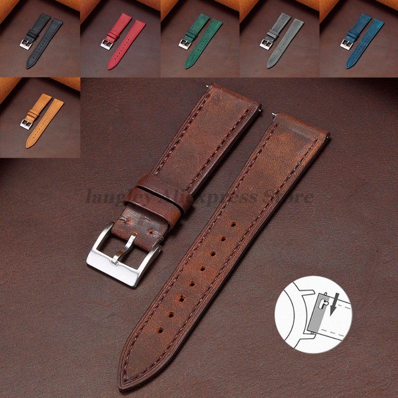 Liberação rápida vintage retro - Leather Strap Quick Release avaliação e preço