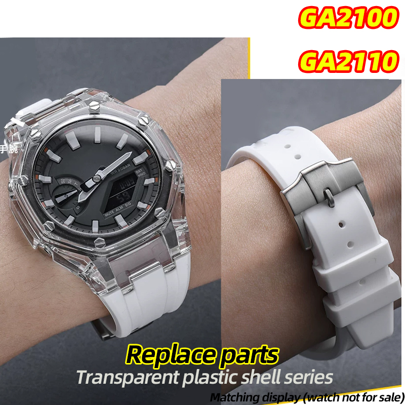 Bezel de borracha modificado p - Casio Watch G-Shock Ga-2100 avaliação e preço