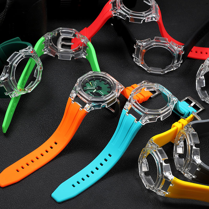Bezel de borracha modificado p - Casio Watch G-Shock Ga-2100 avaliação e preço