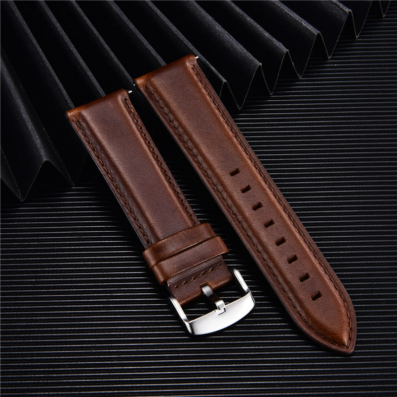 Pulseira de relógio de couro g - Leather Strap Quick Release avaliação e preço