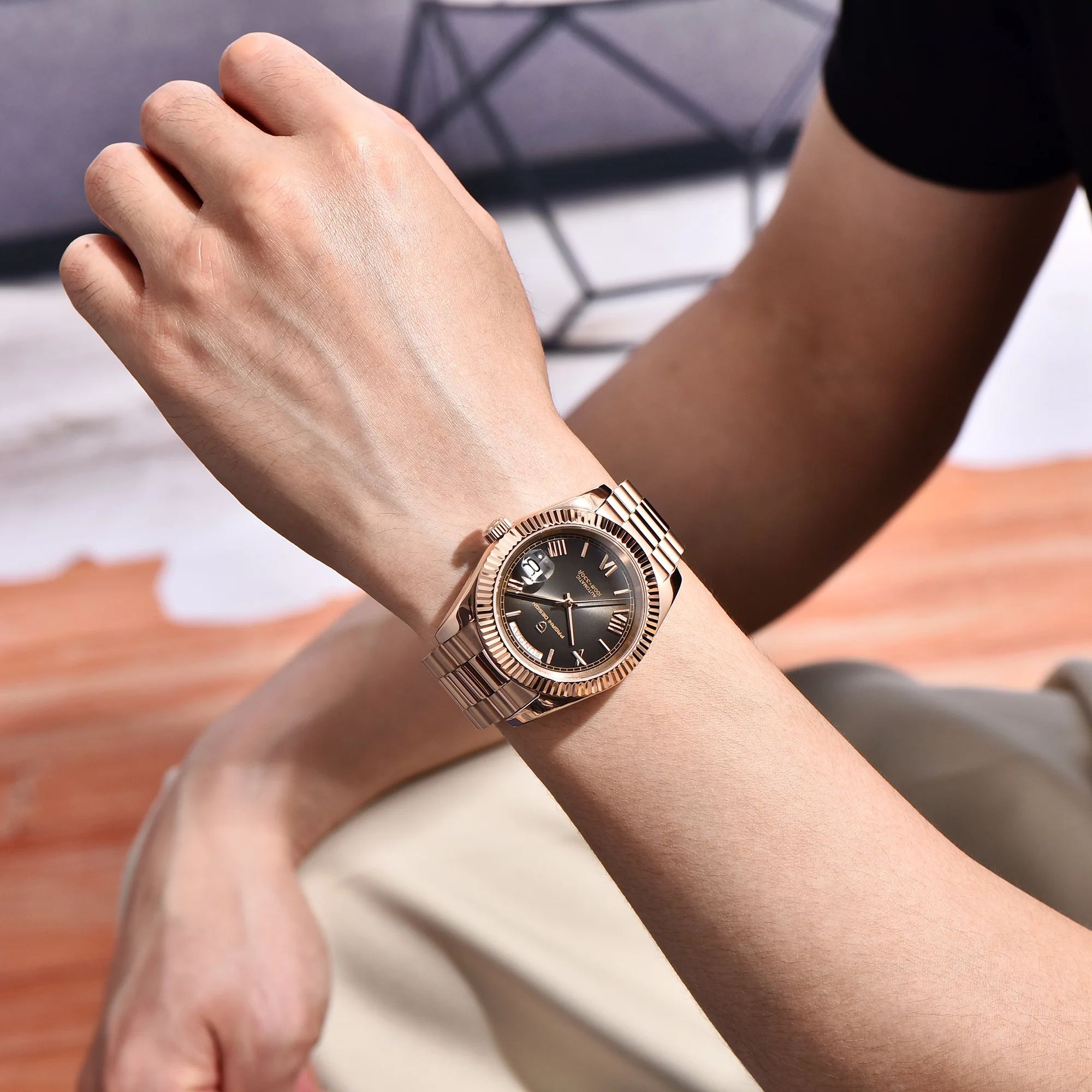 Pagani design dd40 ouro rosa r - Rolex Watch Datejust avaliação e preço