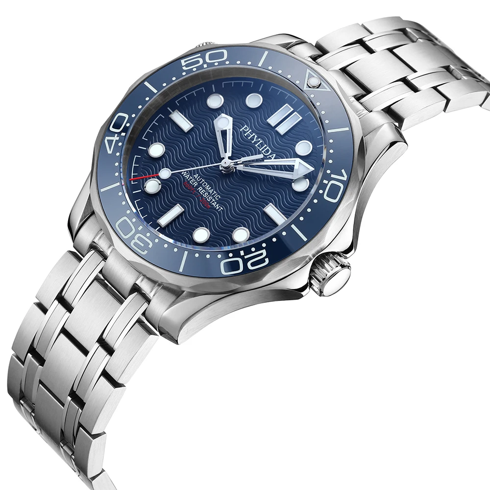 PHYLIDA Dial Azul NH38a Relógi - Seiko Watch Prospex avaliação e preço