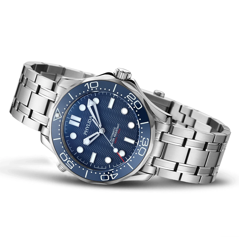 PHYLIDA Dial Azul NH38a Relógi - Seiko Watch Prospex avaliação e preço