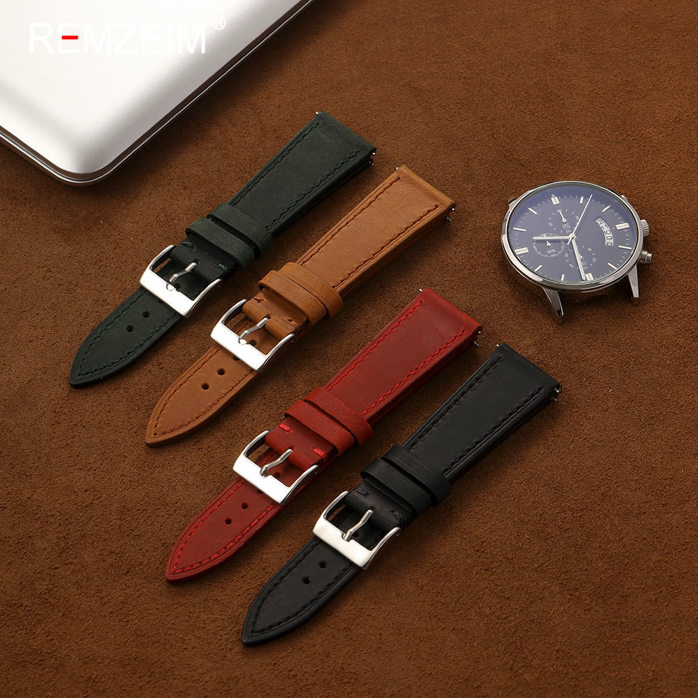 Pulseira de Couro Vintage Craz - Leather Strap Quick Release avaliação e preço