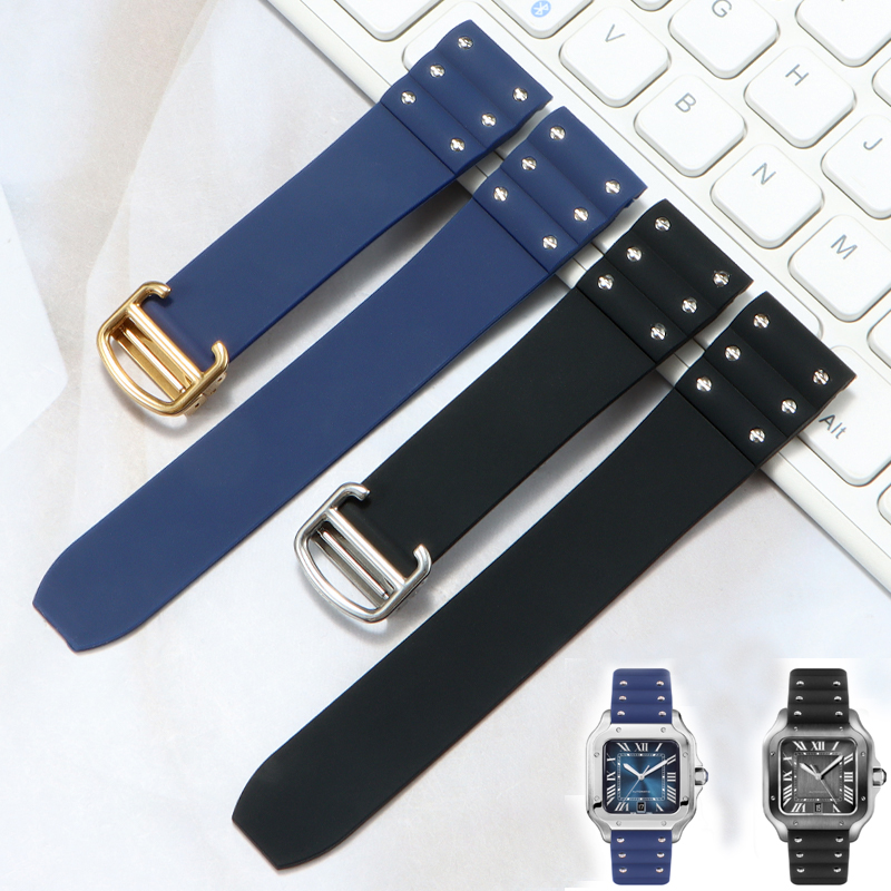 Pulseira de borracha de alta q - Cartier Watch Tank avaliação e preço
