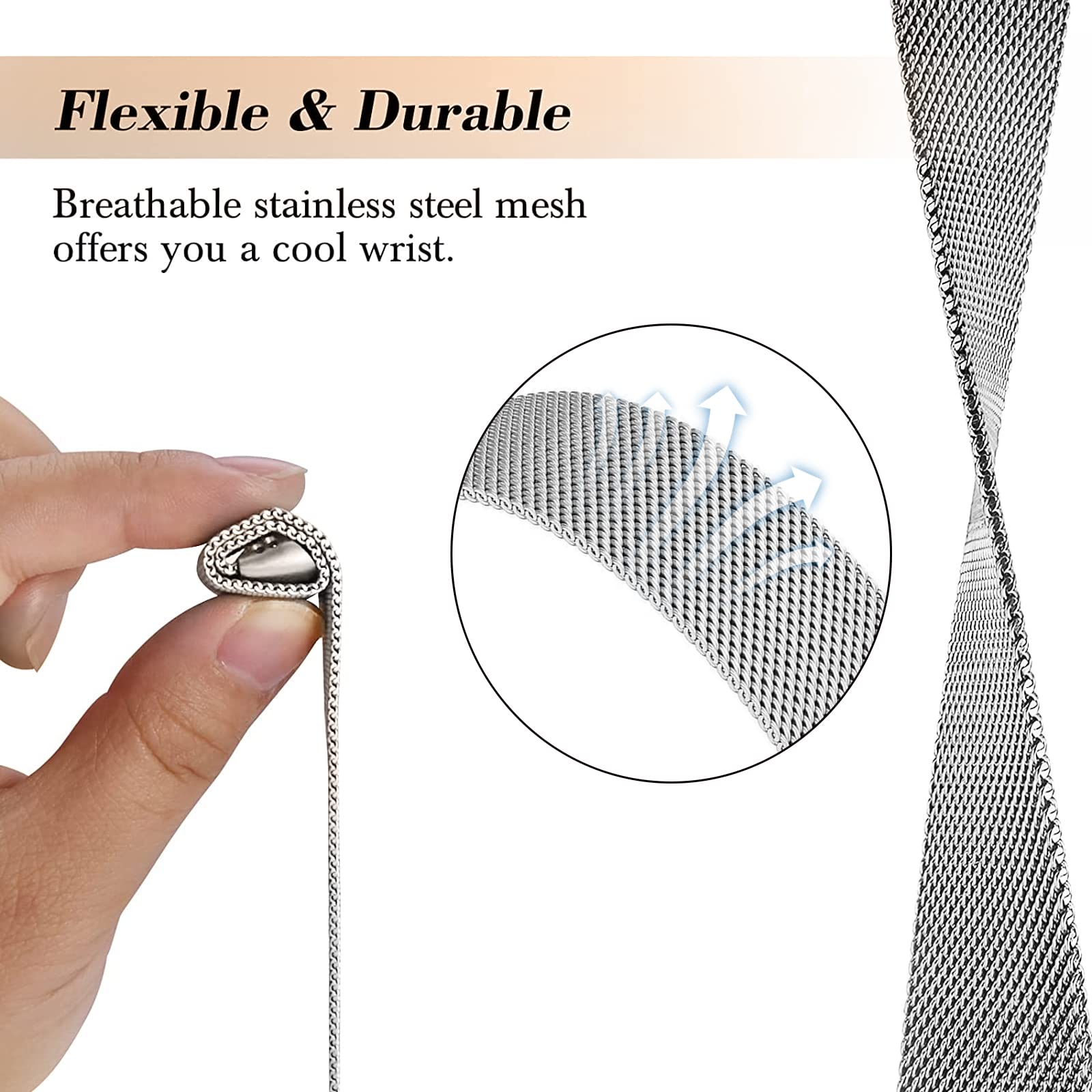 Laço milanês para fitbit charg - Milanese Loop Magnetic avaliação e preço